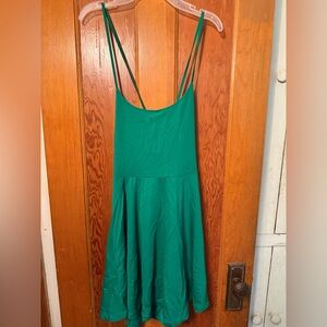 Forever 21 Green Strappy Mini Dress